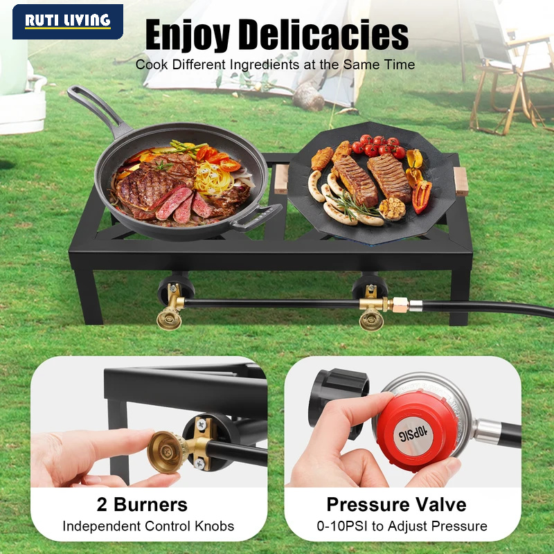 Portable 1/2 Burner Outdoor Ga - Home Cooking Gas recension och pris